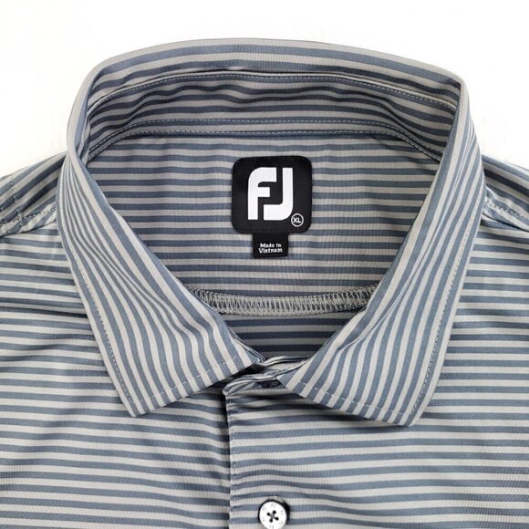 FootJoy Striped Golf Polo Shirt Stretch Short Sleeve "Pro Partner" Men's XL - Picture 2 of 10